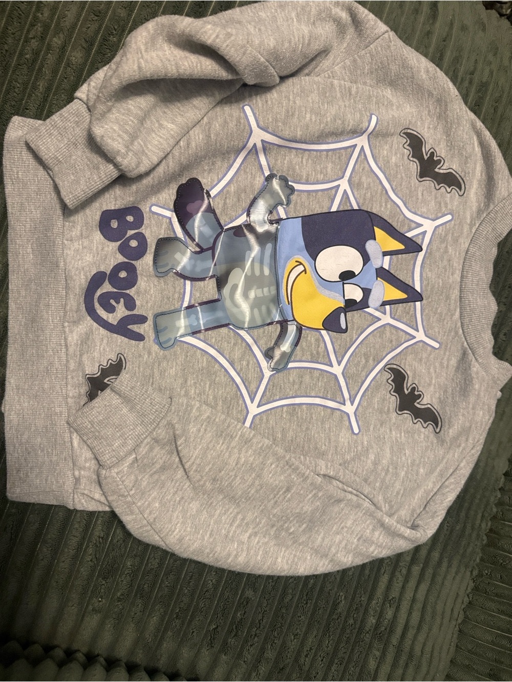 Bluey Holographic skeleton sweatshirt